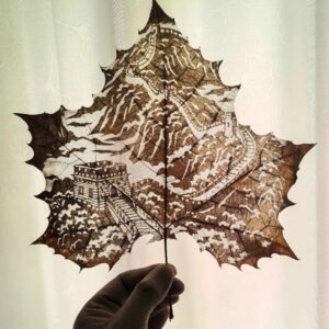Premium Bespoke Carved Leaf Art – Great Wall of Chine Design