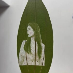 Leaf Portrait Art – Woman Design