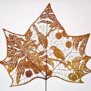 Leaf Carving Art – Birds of Harmony