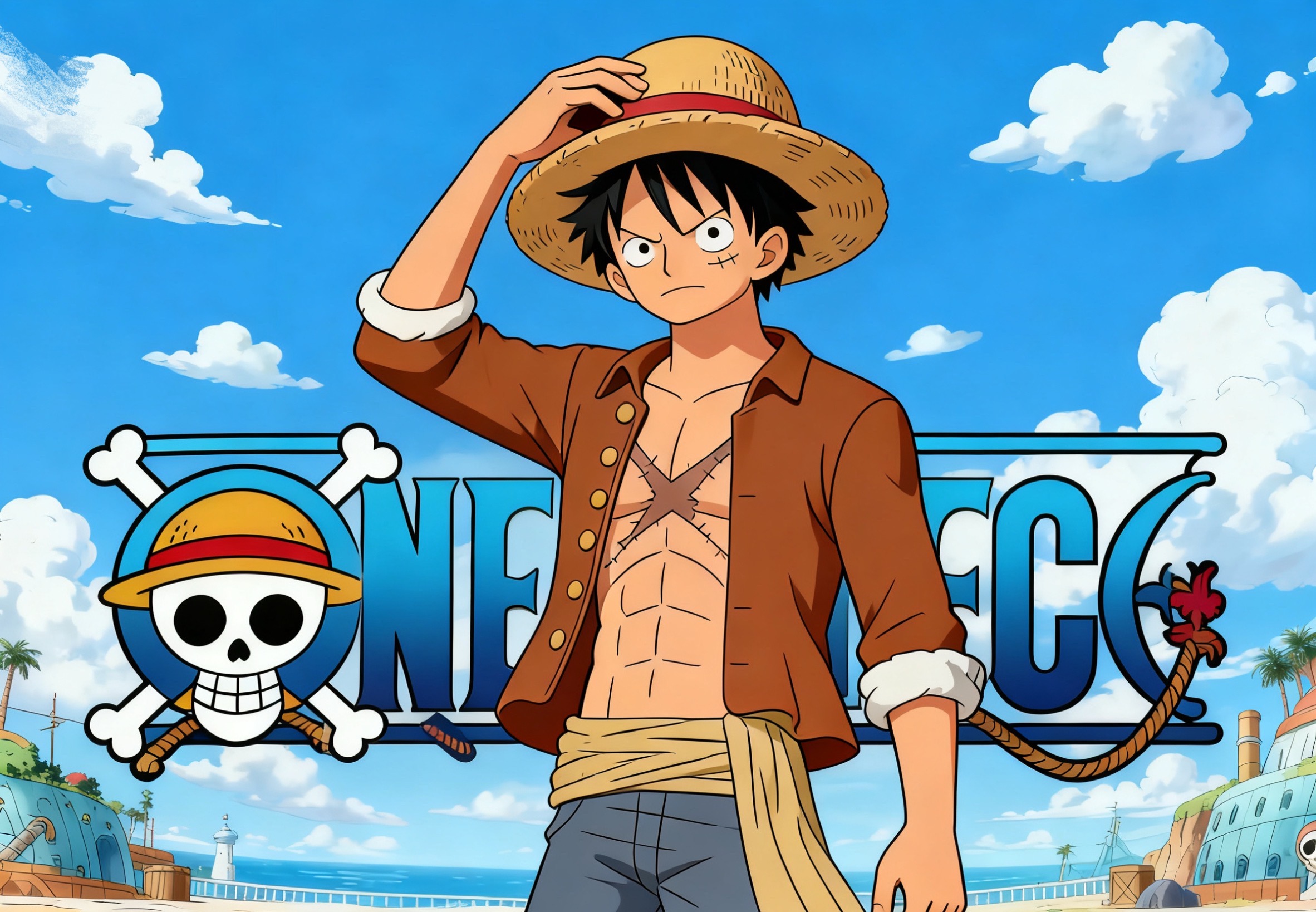 Handmade Real Leaf Carving Decor Painting - One Piece Luffy Themed Vein Carving Custom Ornament - Image 2